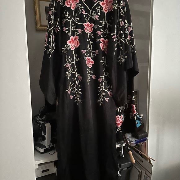 Cu silk embroidered kimono!! Rare - Picture 5 of 6